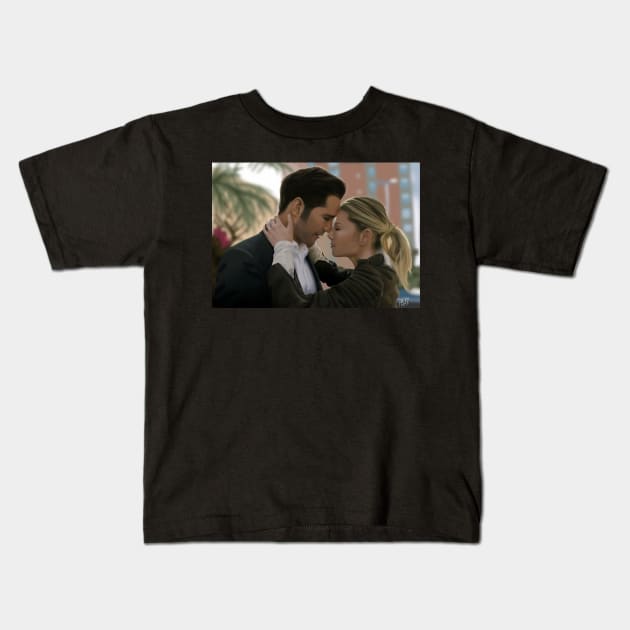 Lucifer - Deckerstar Kids T-Shirt by AussieDrawzz